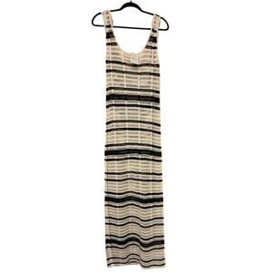 Black and White Striped Bathing Suit Cover-Up, NWT